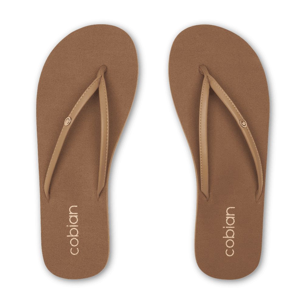Cobian - Women's Nias Bounce Flip Flop - Tan