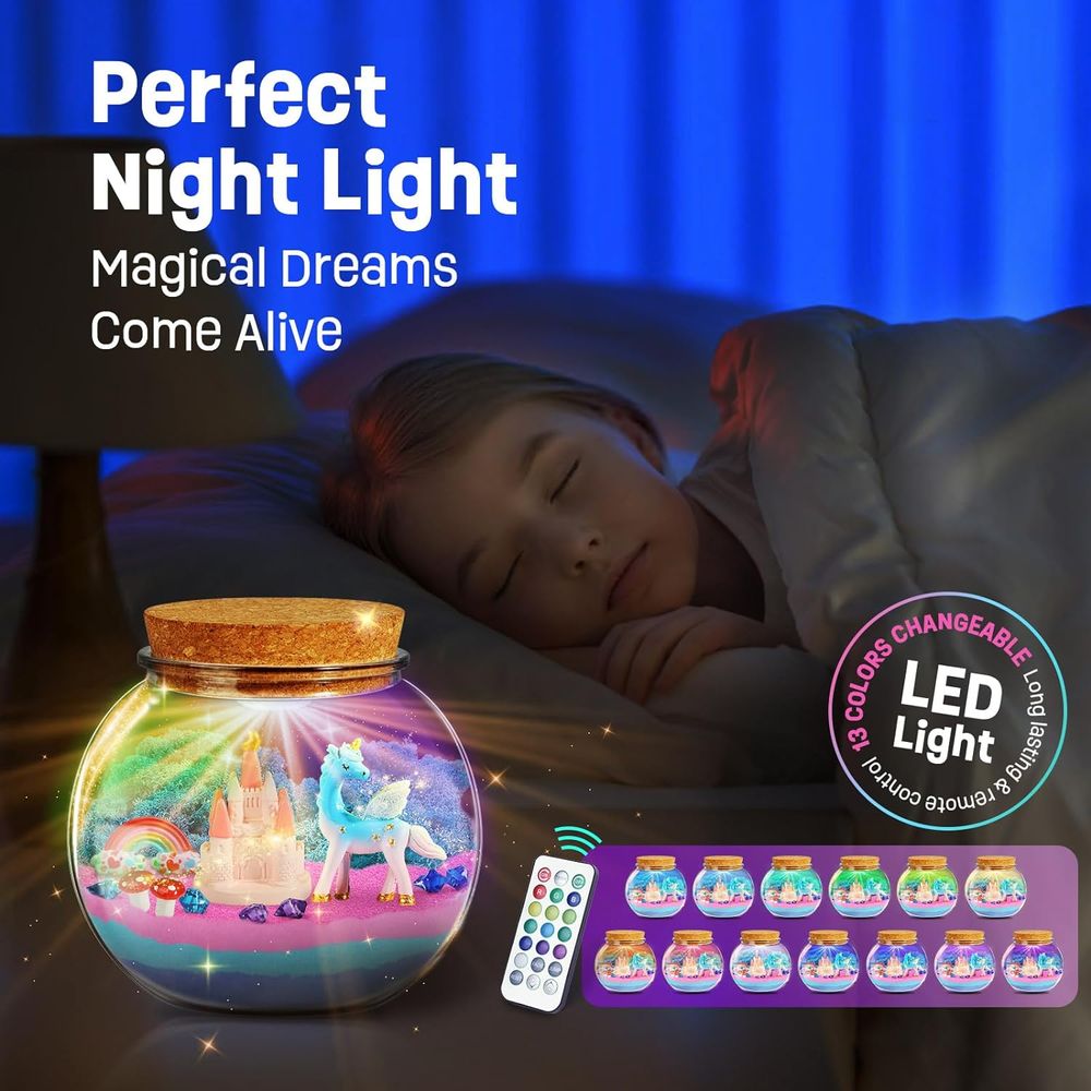 Essen - DIY Terrarium Craft Kit With Light - Unicorn