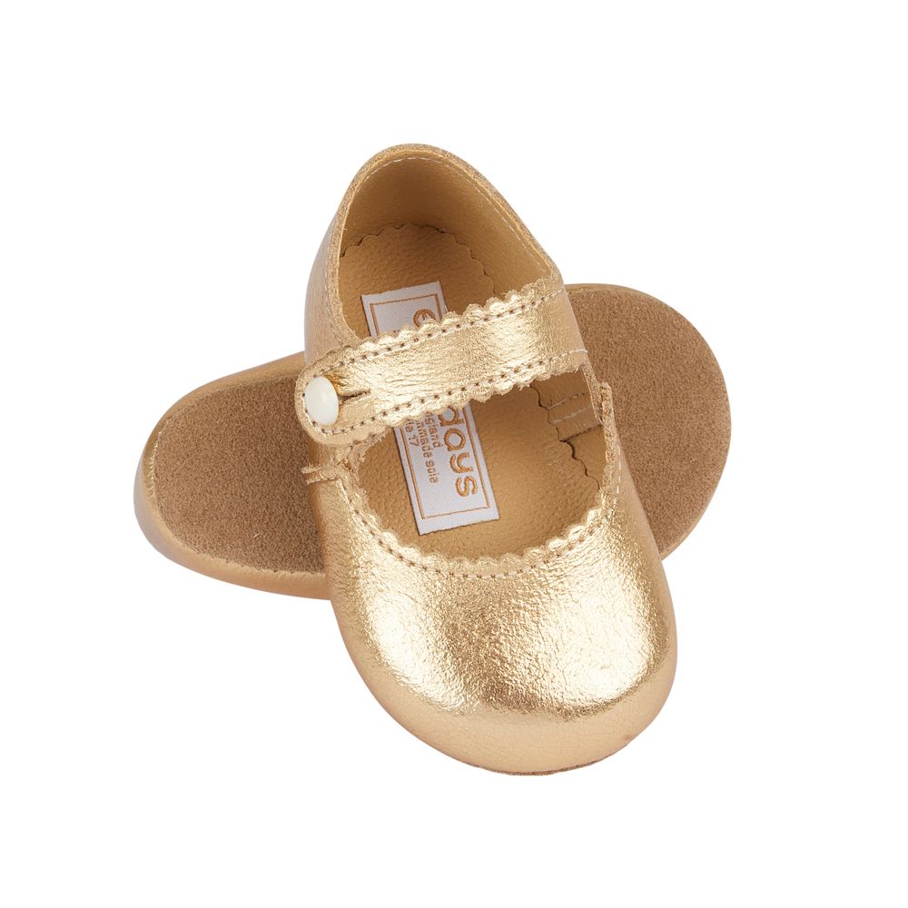 Early days - Emma Baby Pre-Walker Shoes - Gold