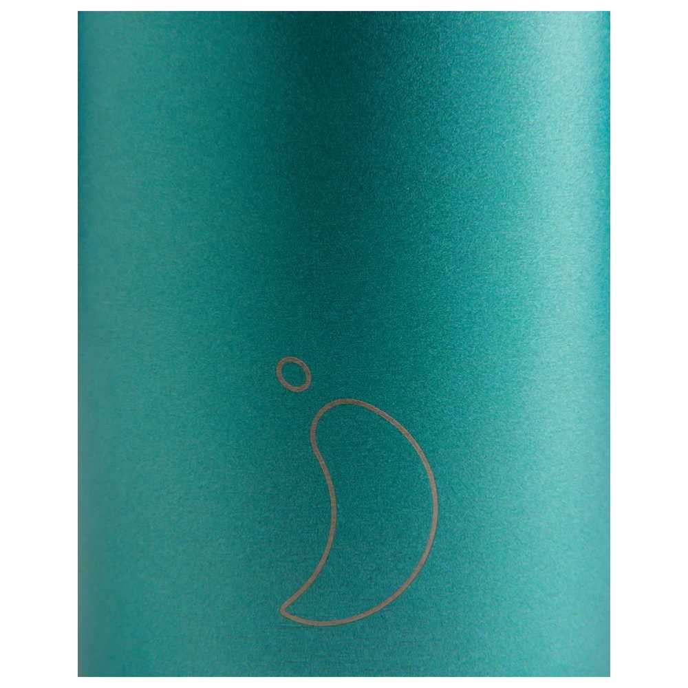 Chillys - Series 2 Flip Stainless Steel Water Bottle - Matte Metallic - Atlantis - 500 ml
