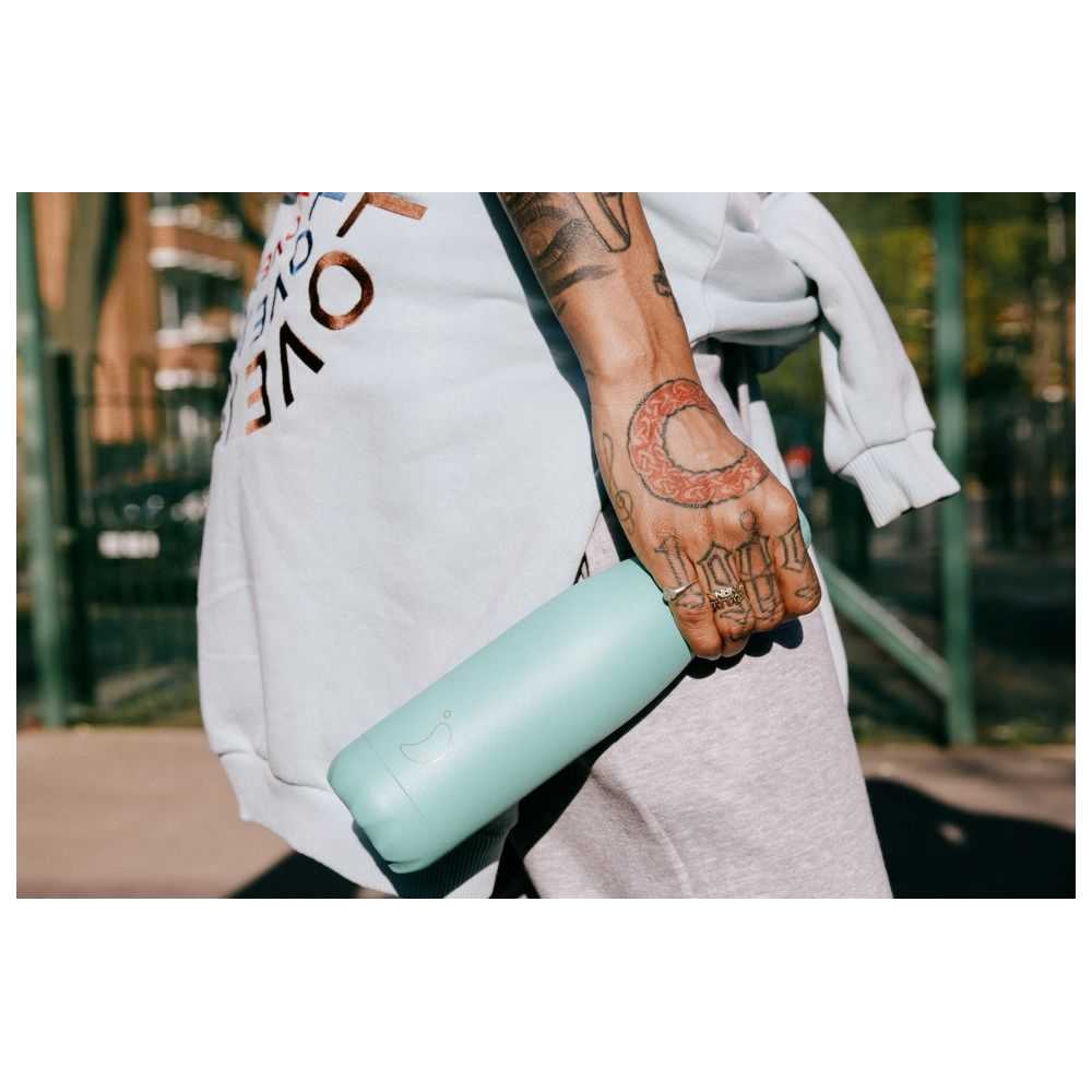 Chillys - Sports Stainless Steel Water Bottle - Pastel Green - 500 ml