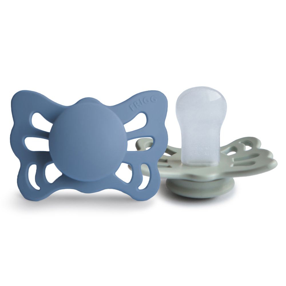 فريغ - لهاية تشريحية باترفلاي - 0-6 أشهر - الحجم 1 - أوشن فيو وأخضر مريمية - عدد 2