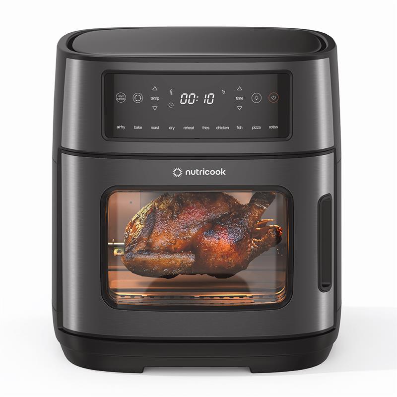 Nutricook Air Fryer Oven With Rotisserie Black - 12 L - 1900 W
