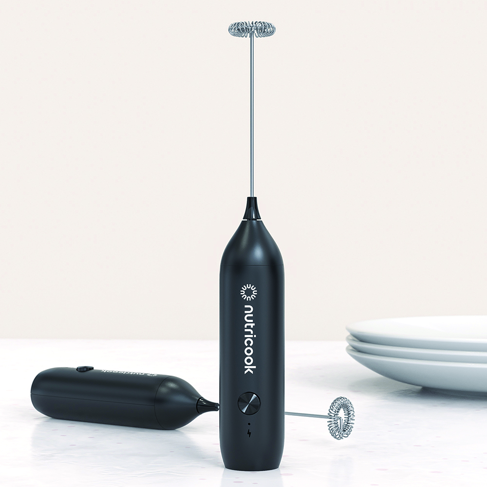 Nutricook Rechargeable Milk Frother - Black