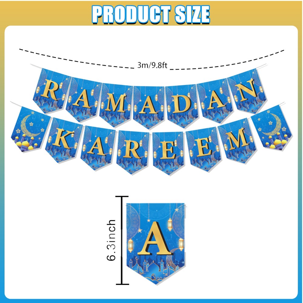 Highland - Ramadan Kareem Party Decoration Set - 38pcs