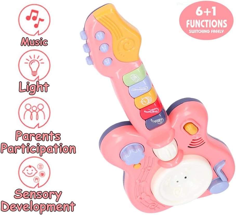 UKR - Electronic Musical Handheld Guitar - Pink