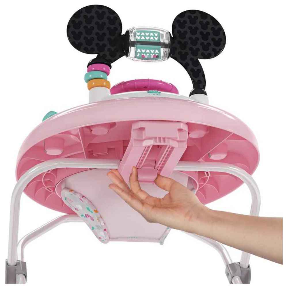 Bright Starts - Minnie Mouse Tiny Trek - Forever Besties 2-In-1 Baby Walker