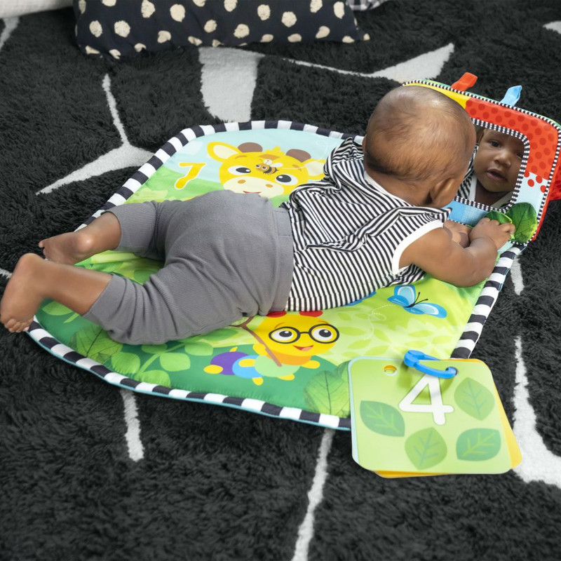 Baby Einstein - Tummy Time Mat And Mirror Set - Discovery Garden