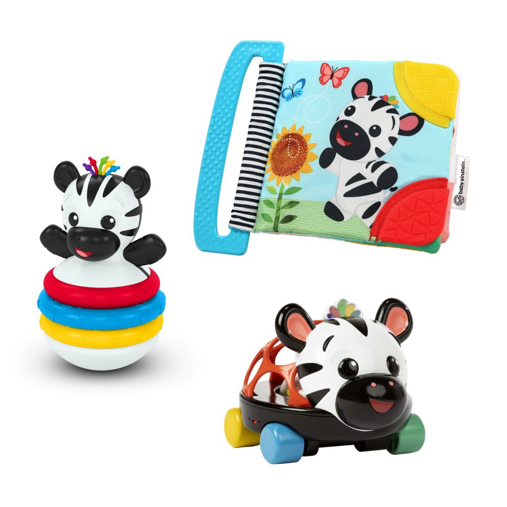 Baby Einstein - Zen The Zebra Sensory Gift - 3pc Set
