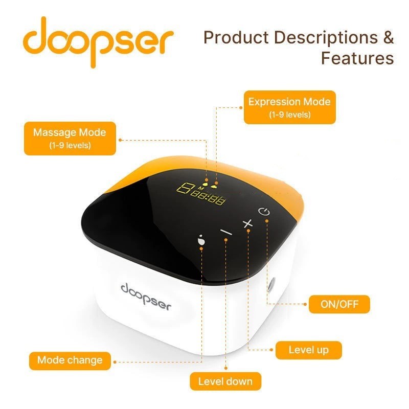 Doopser - Intelligent Electric Breast Pump Kit - Multicolor