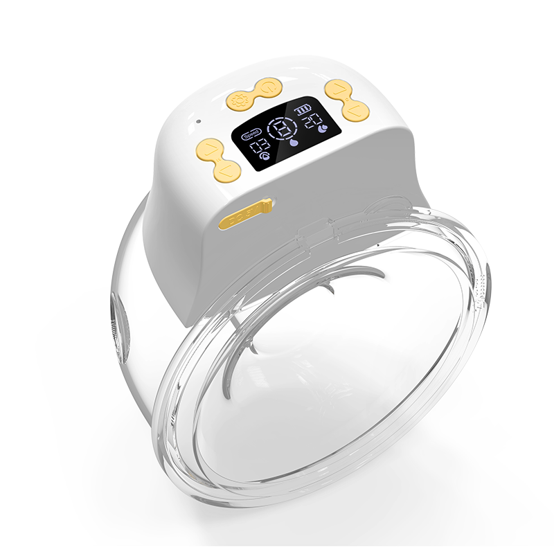 Doopser - Electric Wearable Breast Pump Kit - White/Orange