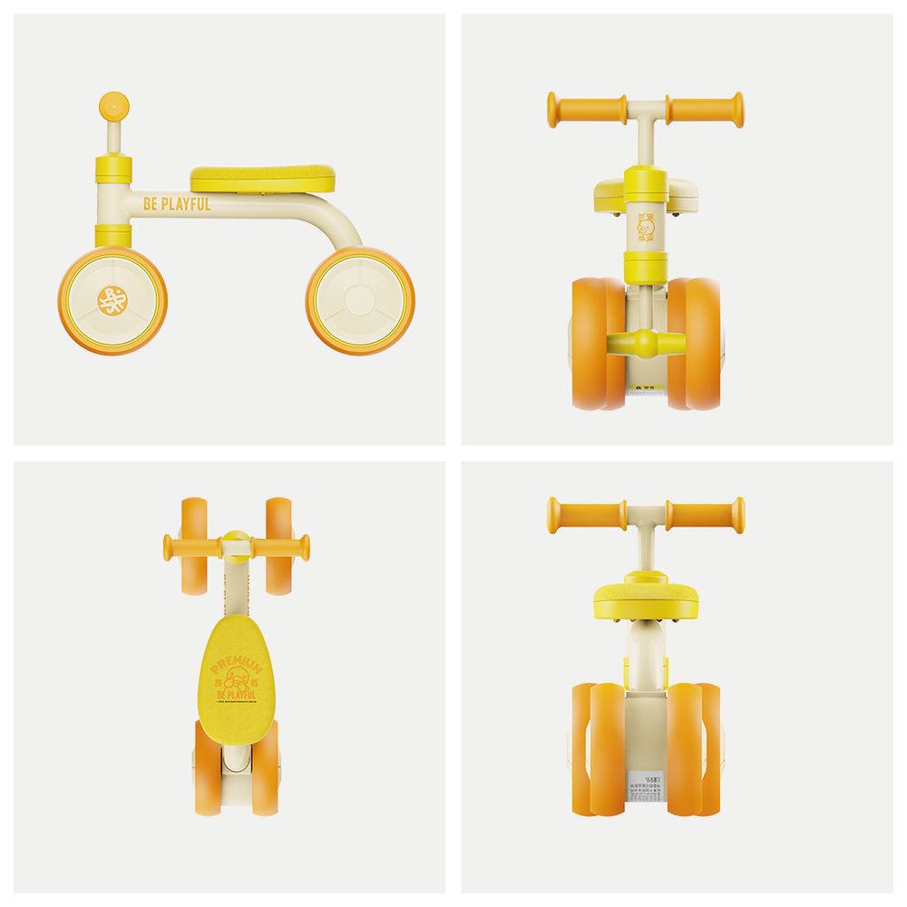 B.Duck - Baby Balance Bike With Anti-Slip Wheels - Orange