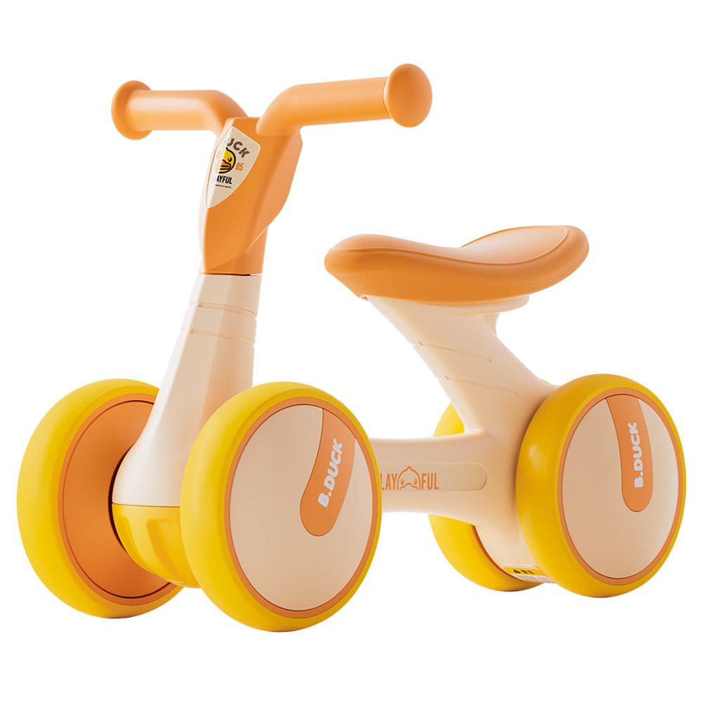 B.Duck - Toddler Balance Bike With Anti-Slip Handle & Wheels - Yellow