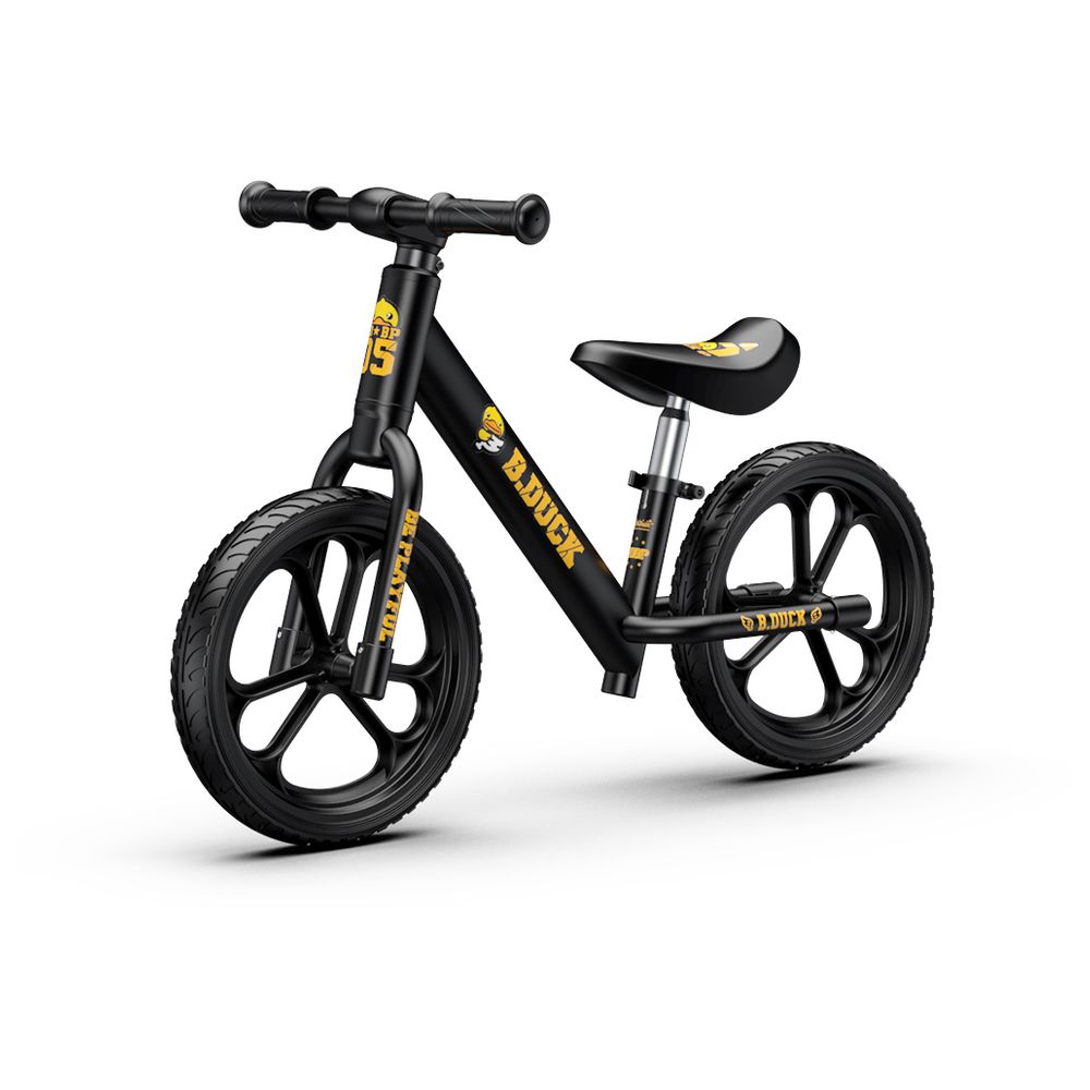 B.Duck - Kids Balance Bike With Adjustable Seat & Handlebar - Black
