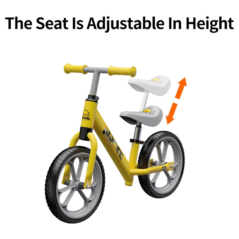B.Duck - Kids Balance Bike With Adjustable Seat & Handlebar - Yellow