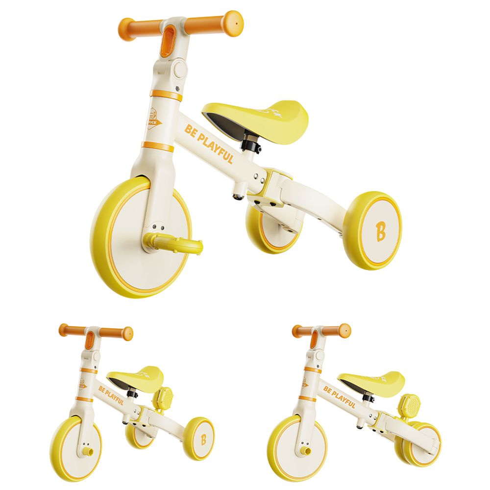 B.Duck - 3-in-1 Toddler Bike With Adjustable Seat & Handlebar