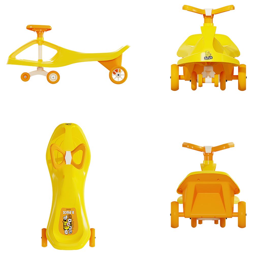 B.Duck - Kids Ride-On Twist Car - Yellow