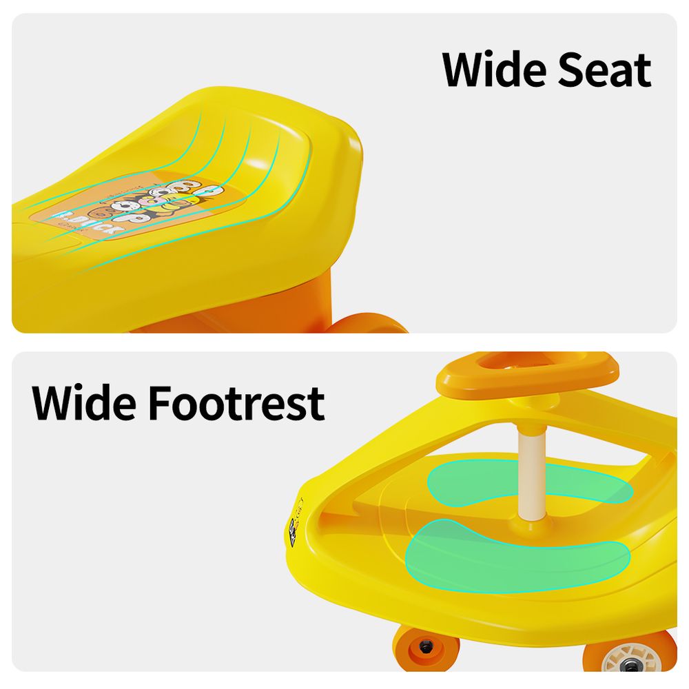 B.Duck - Kids Ride-On Twist Car - Yellow