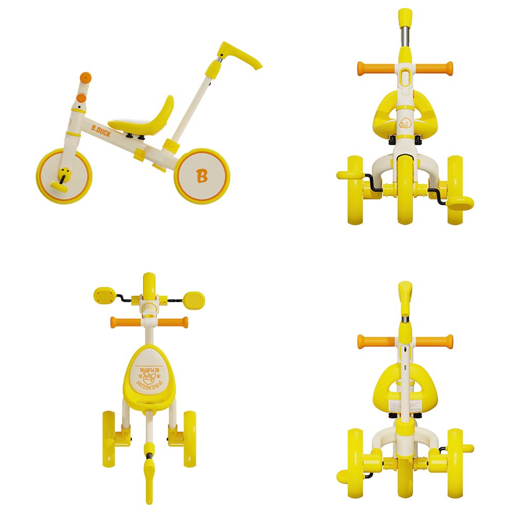 B.Duck - 4-in-1 Kids Bike With Adjustable Seat And Handlebar