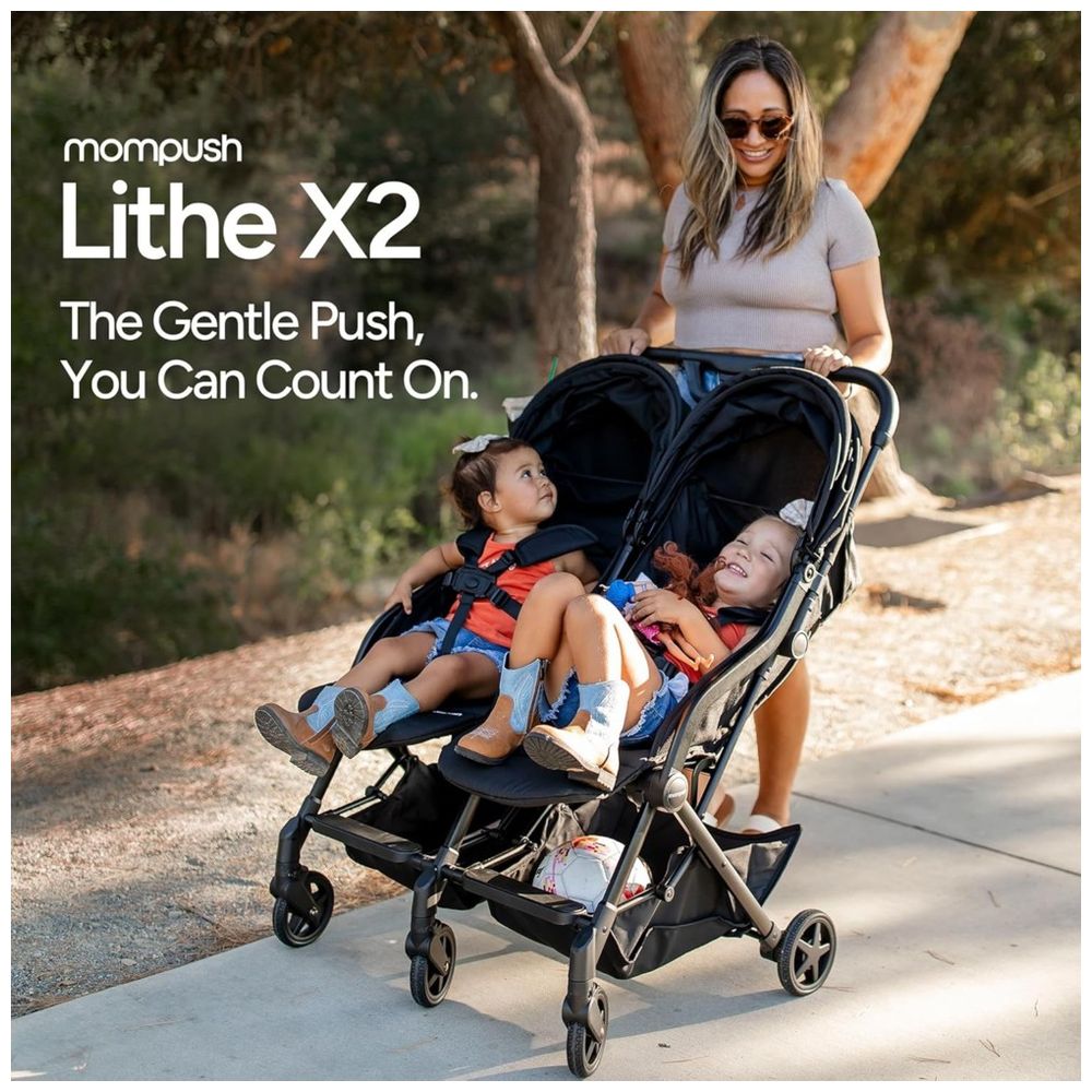 Mompush Lithe Double Lightweight Side by Side Stroller