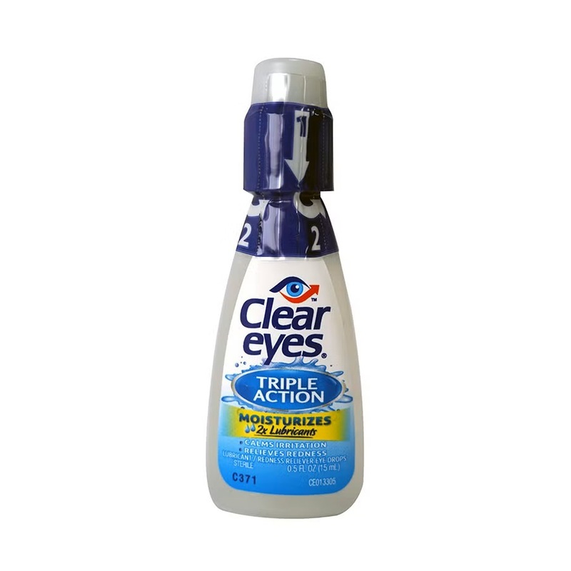 Clear Eyes Triple Action Relief Eye Drops - 15 ml