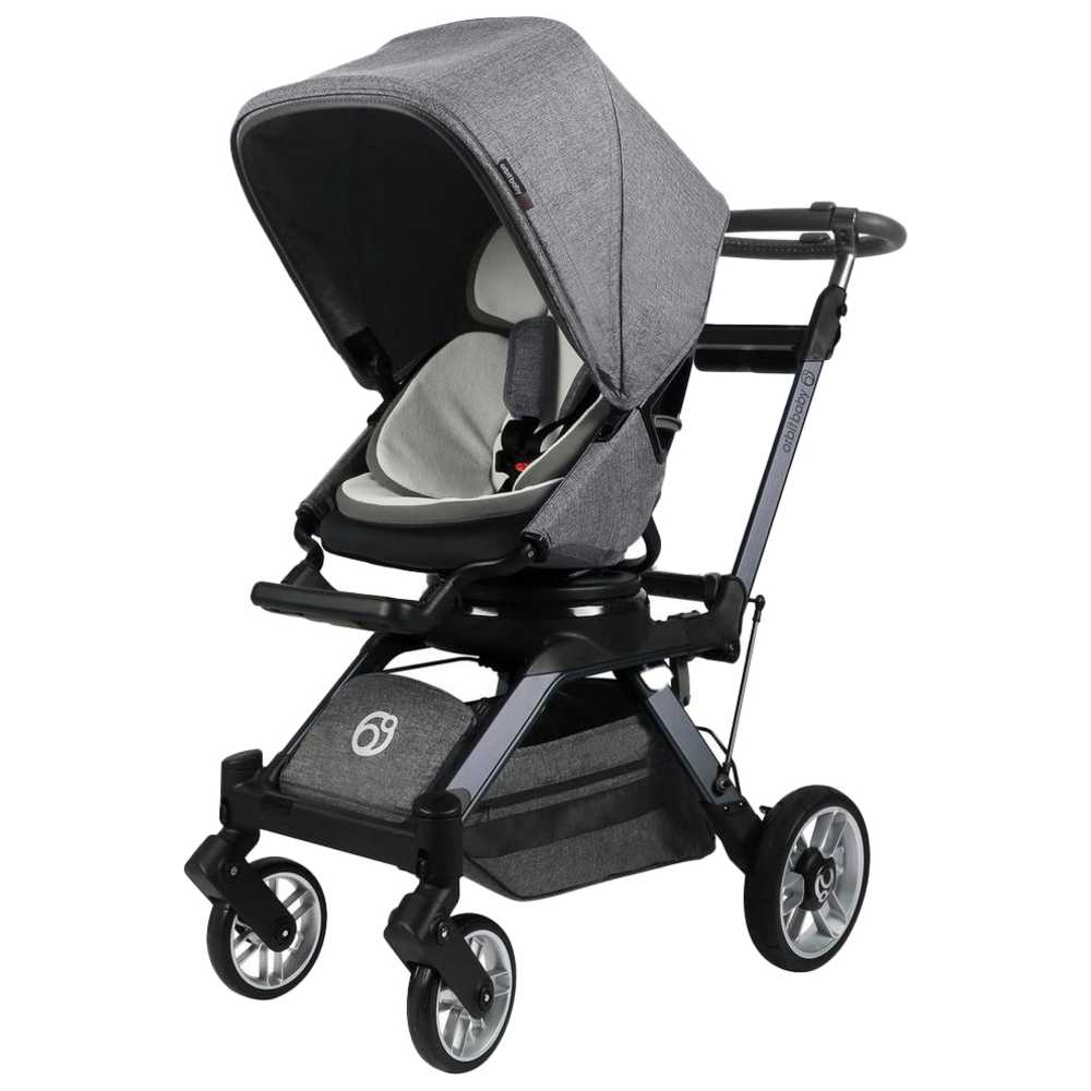 Orbit Baby - Baby Stroller - Titanium Frame With Grey Melange Seat