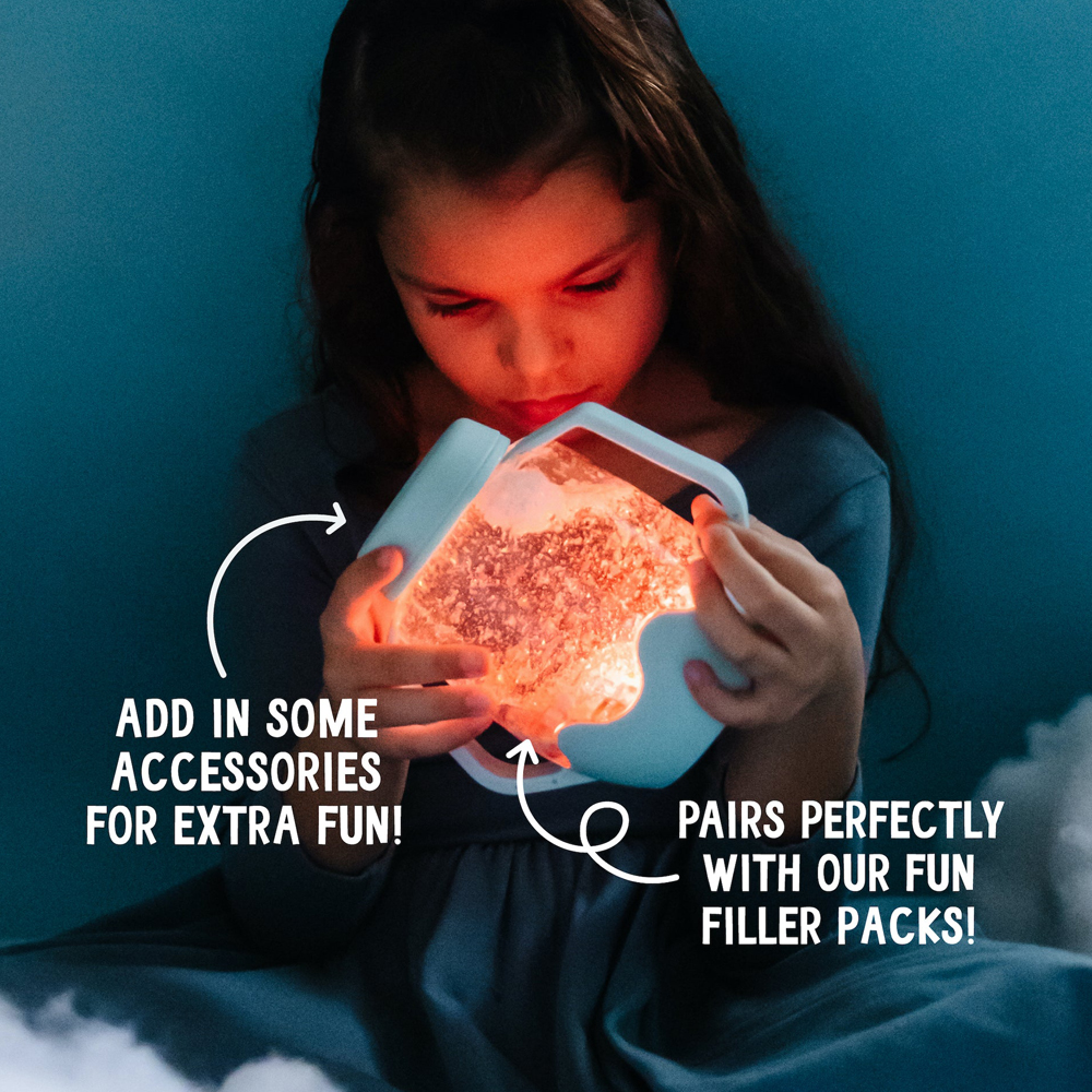 بامبو بارك - مرطبان جلو بالز المائي المتوهج - أزرق