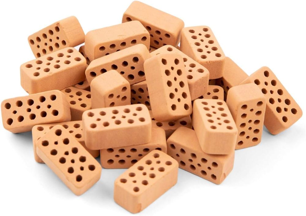 Teifoc - Bricks Construction Toy Set - Brown - 32 Pcs
