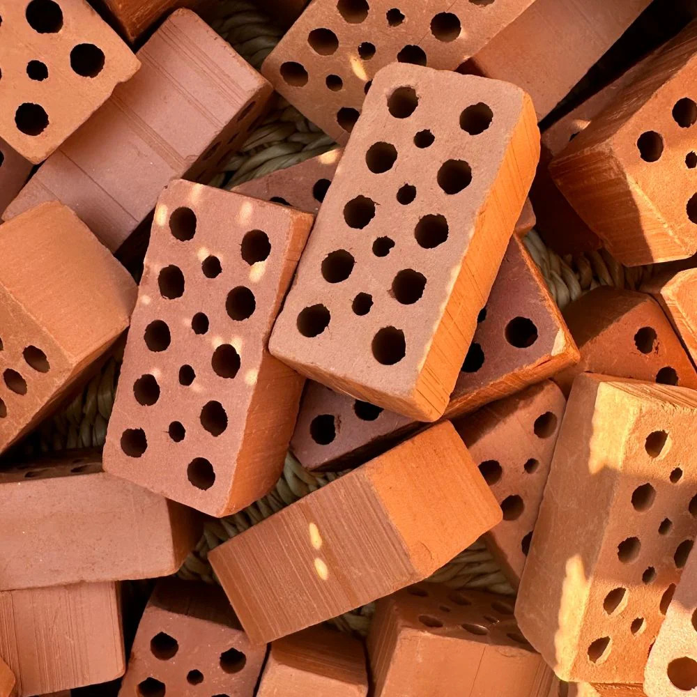 Teifoc - Bricks Construction Toy Set - Brown - 32 Pcs