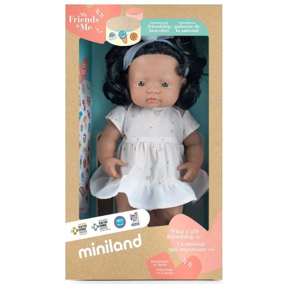 Miniland Educational - Latin American Baby Doll - 38 cm