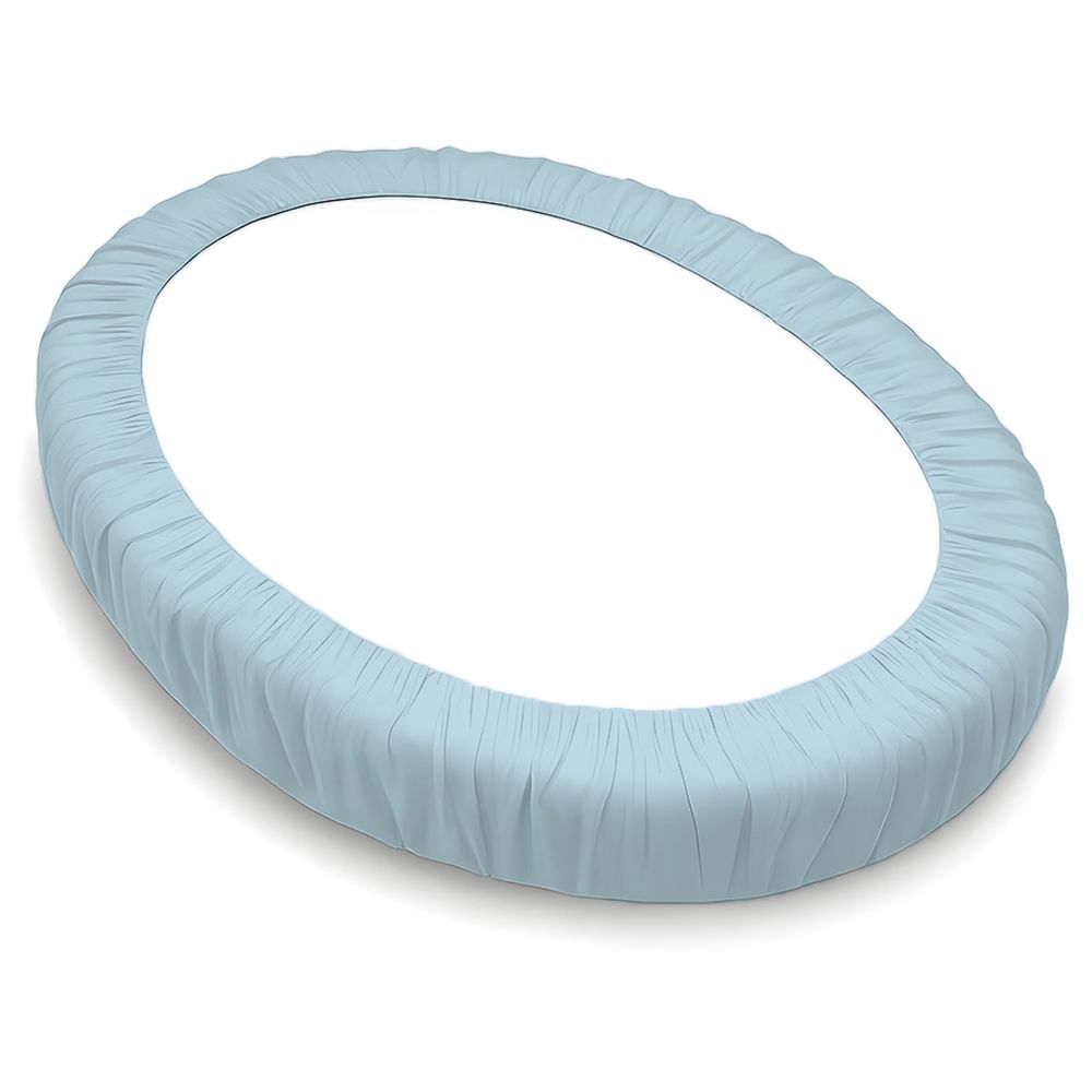 Fancy Fluff - Fitted Sheet For Stokke Sleepi Bed Mini - Blue