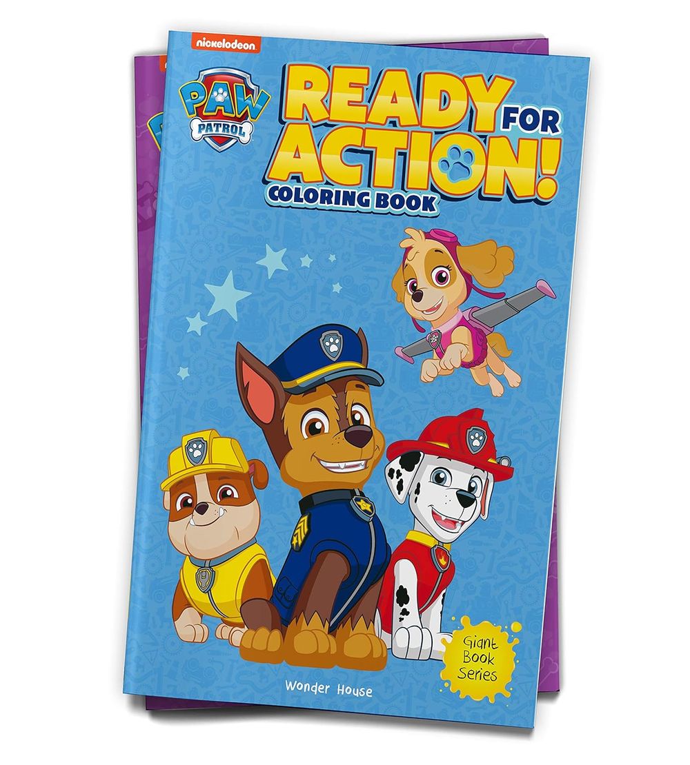 Ready For Action! : Paw Patrol Giant Coloring Book For Kids