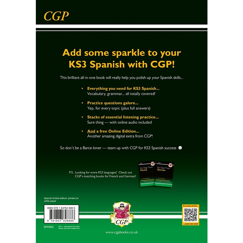 KS3 Spanish Complete Revision & Practice With Online Audio