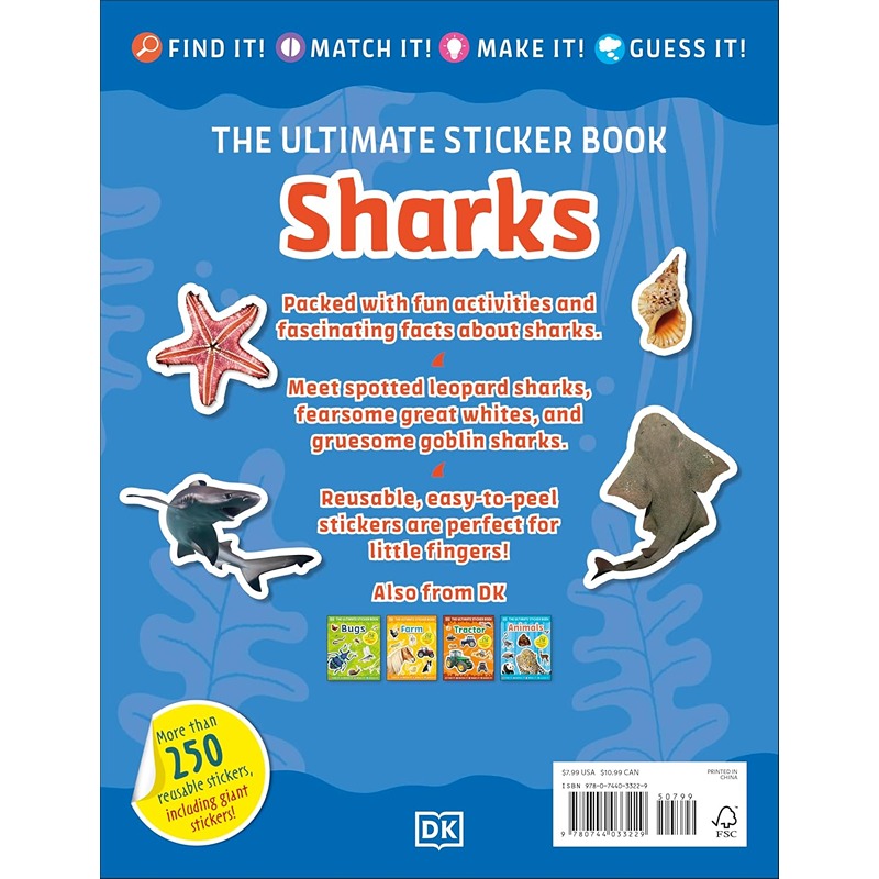 The Ultimate Sticker Book: Sharks