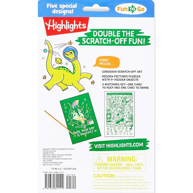 Scratch And Play Dinosaur Hidden Pictures