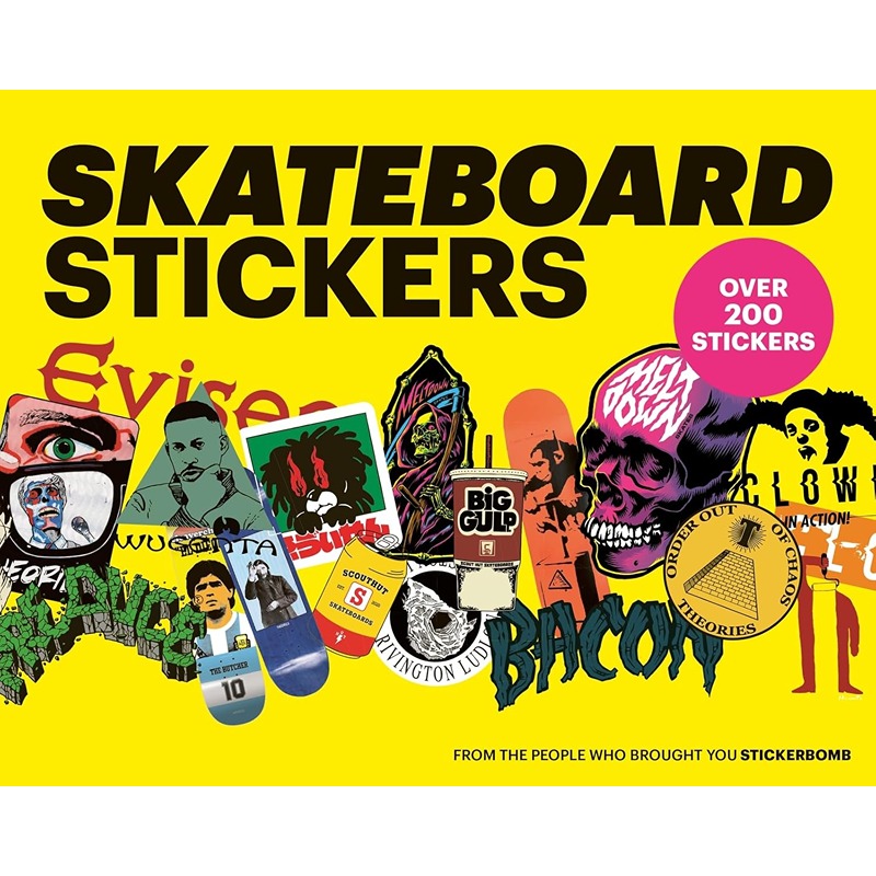 Skateboard Stickers Book