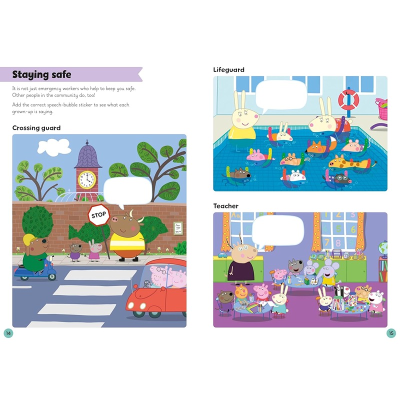 Learn With Peppa: People Who Help Us Sticker Activity Book