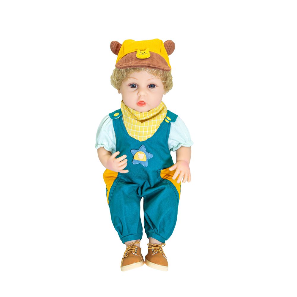 Baby So Lovely - Reborn Boy Lifelike Baby Doll - Blue - 55 cm