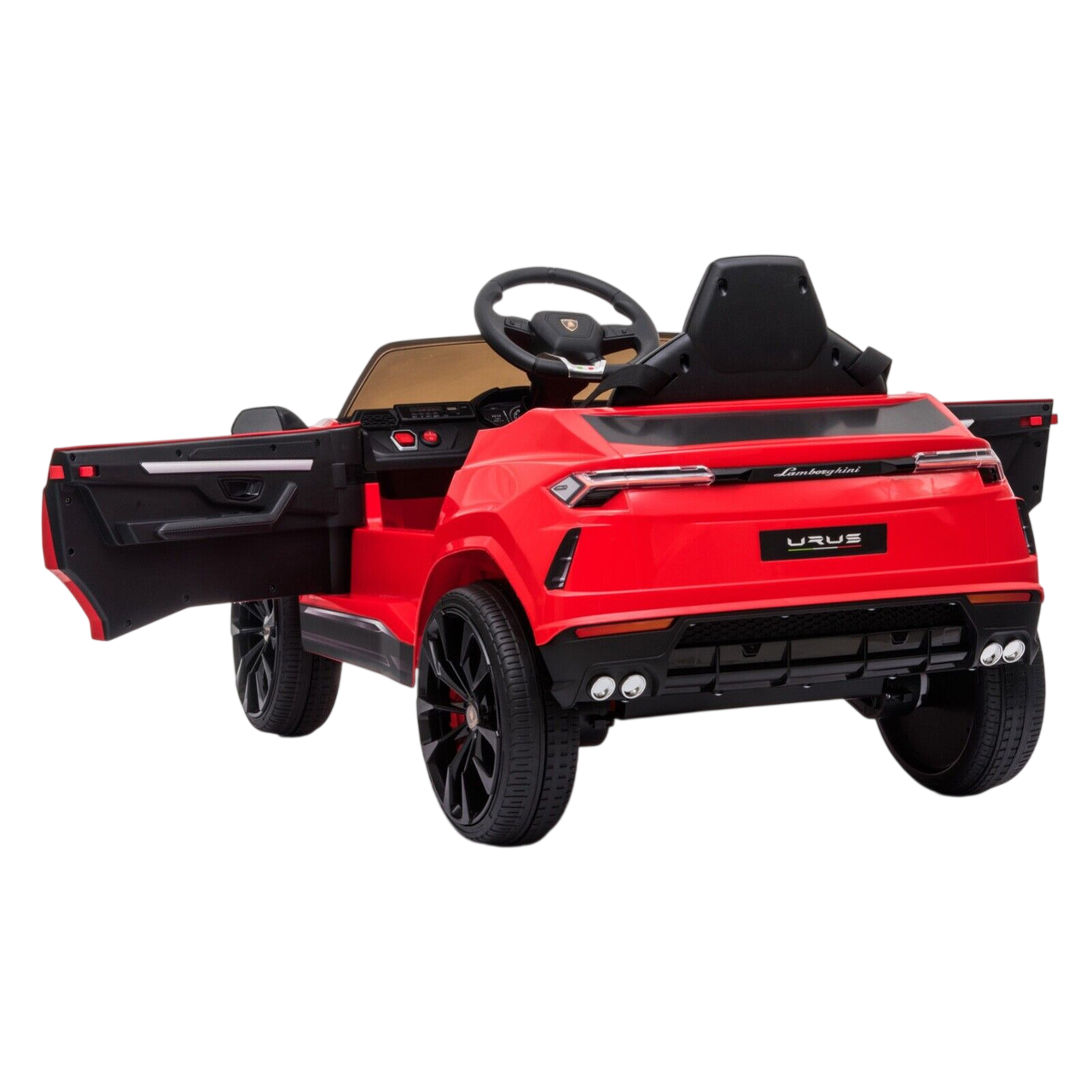 سيارة لامبورغيني أوروس الكهربائية للأطفال - حمراء 12 فولت