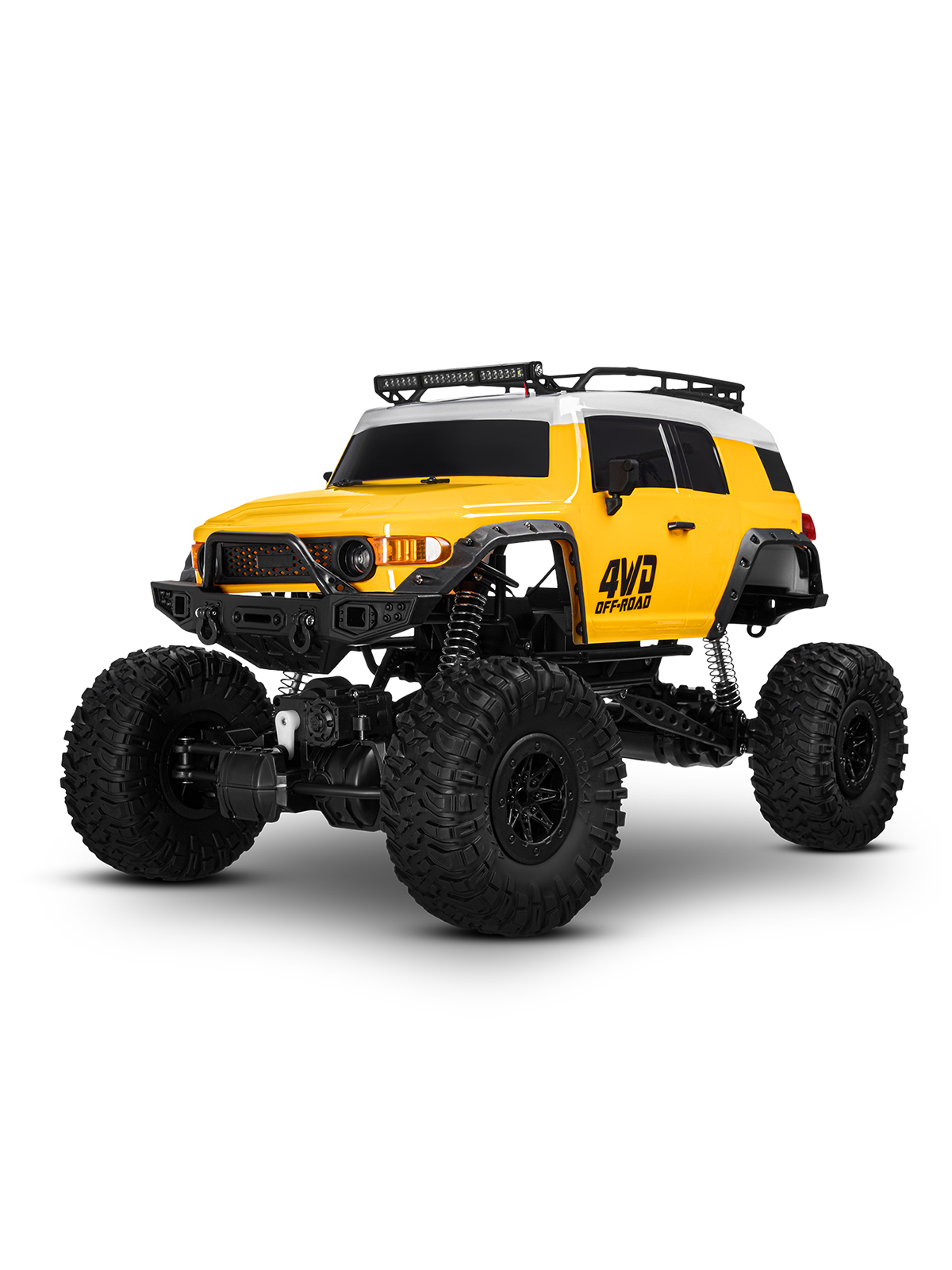 Amsham - 1:10 RC Climbing Car Off Road Drift Fj Cruiser - Yellow