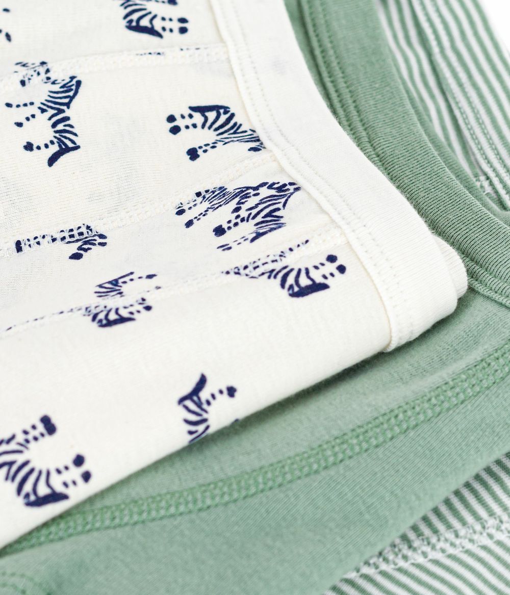 Petit Bateau - 3pc-Set - Boys' Printed Cotton Boxers - Multicolor