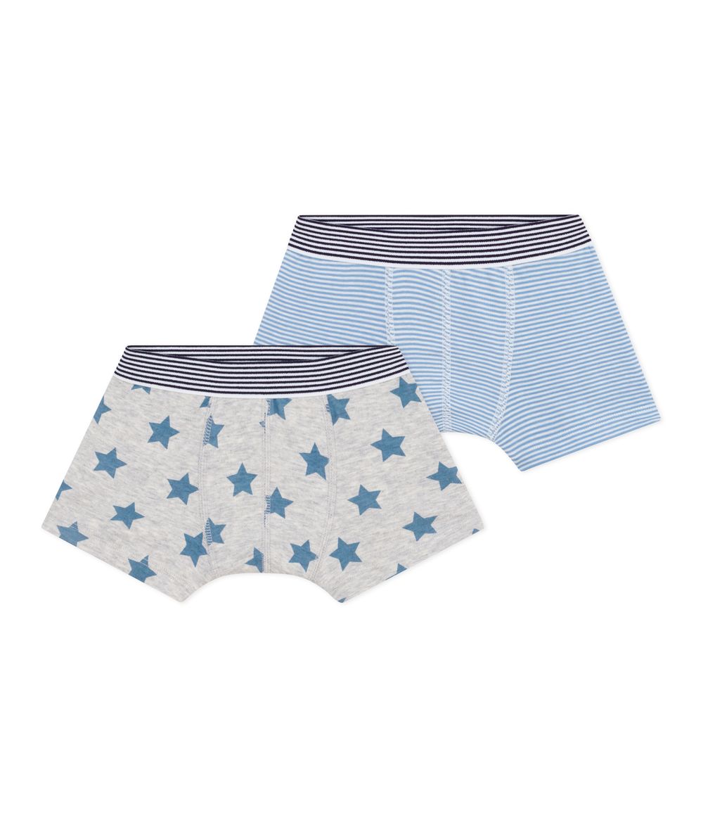 Petit Bateau - 2pc-Set - Boys' Printed Cotton Boxers - Multicolor