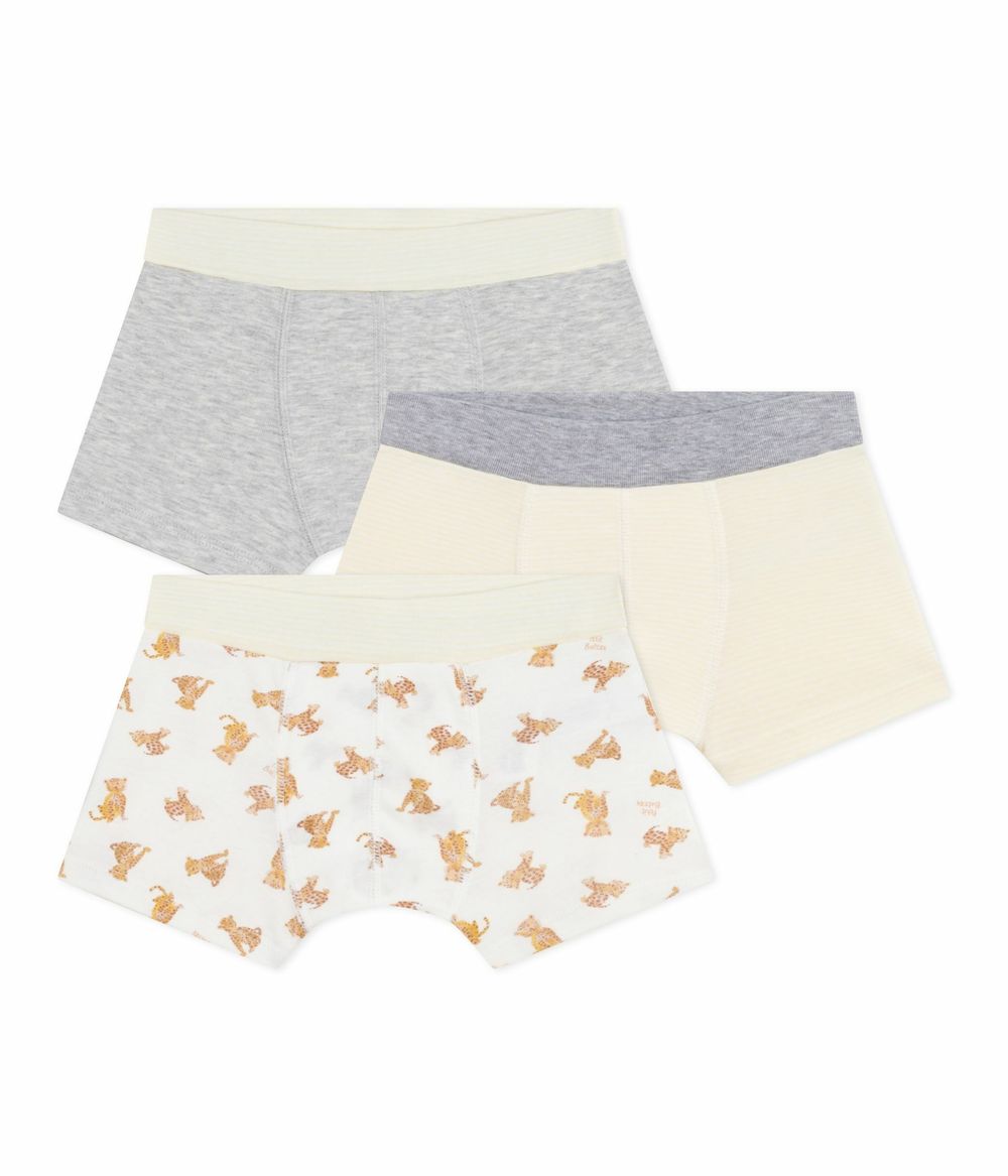 Petit Bateau - 3pc-Set - Boys' Printed Boxers - Multicolor