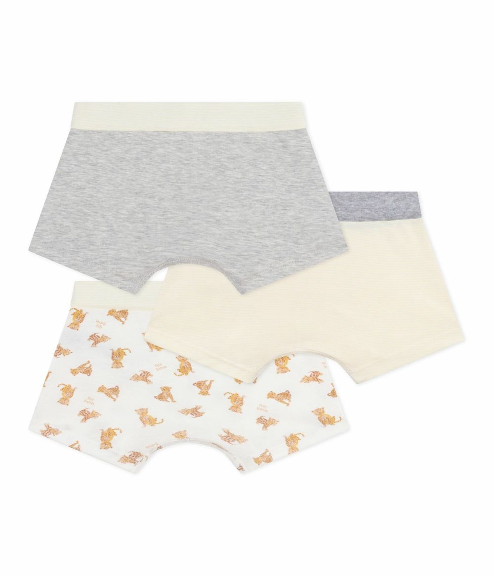 Petit Bateau - 3pc-Set - Boys' Printed Boxers - Multicolor