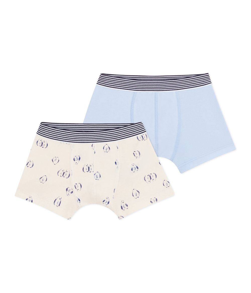 Petit Bateau - 2pc-Set - Boys' Printed Elasticated Boxers - Multicolor