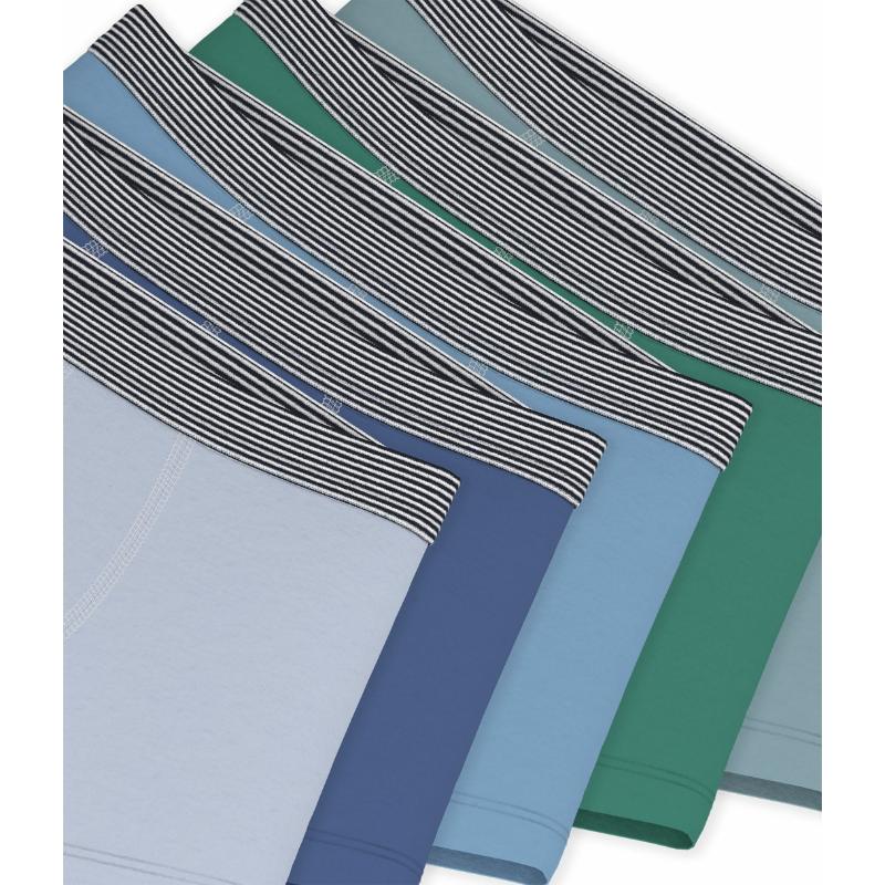 Petit Bateau - 2pc-Set - Boy's Plain Cotton Boxers - Multicolor