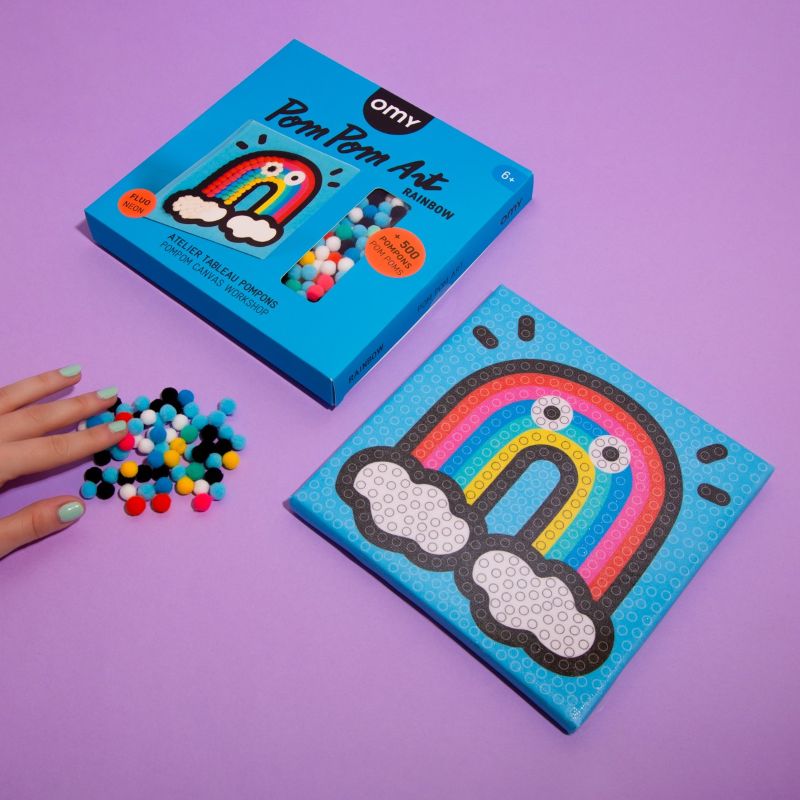 OMY - Pom Pom Art - Rainbow