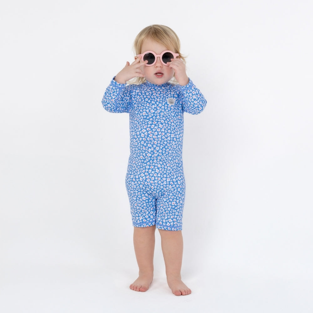 Badawii Beachwear - Baby Swimsuit - Blue Garden