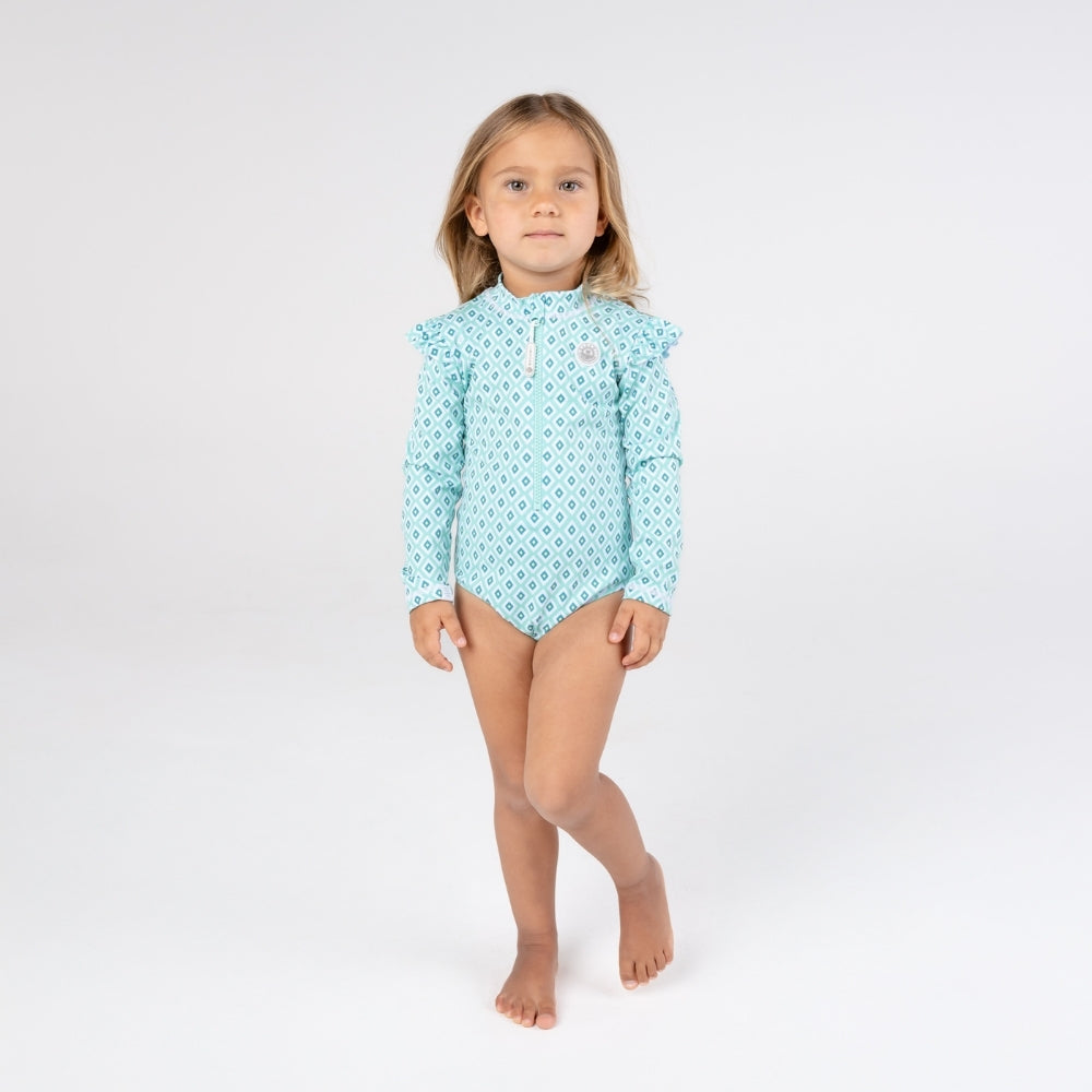 Badawii Beachwear - Girl Swimsuit - Diamond Green