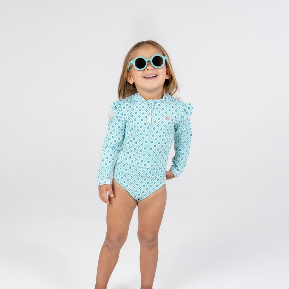 Badawii Beachwear - Girl Swimsuit - Diamond Green